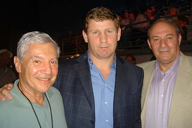 Ron Ross, Russian heavyweight Sultan Ibragimov, and his manager